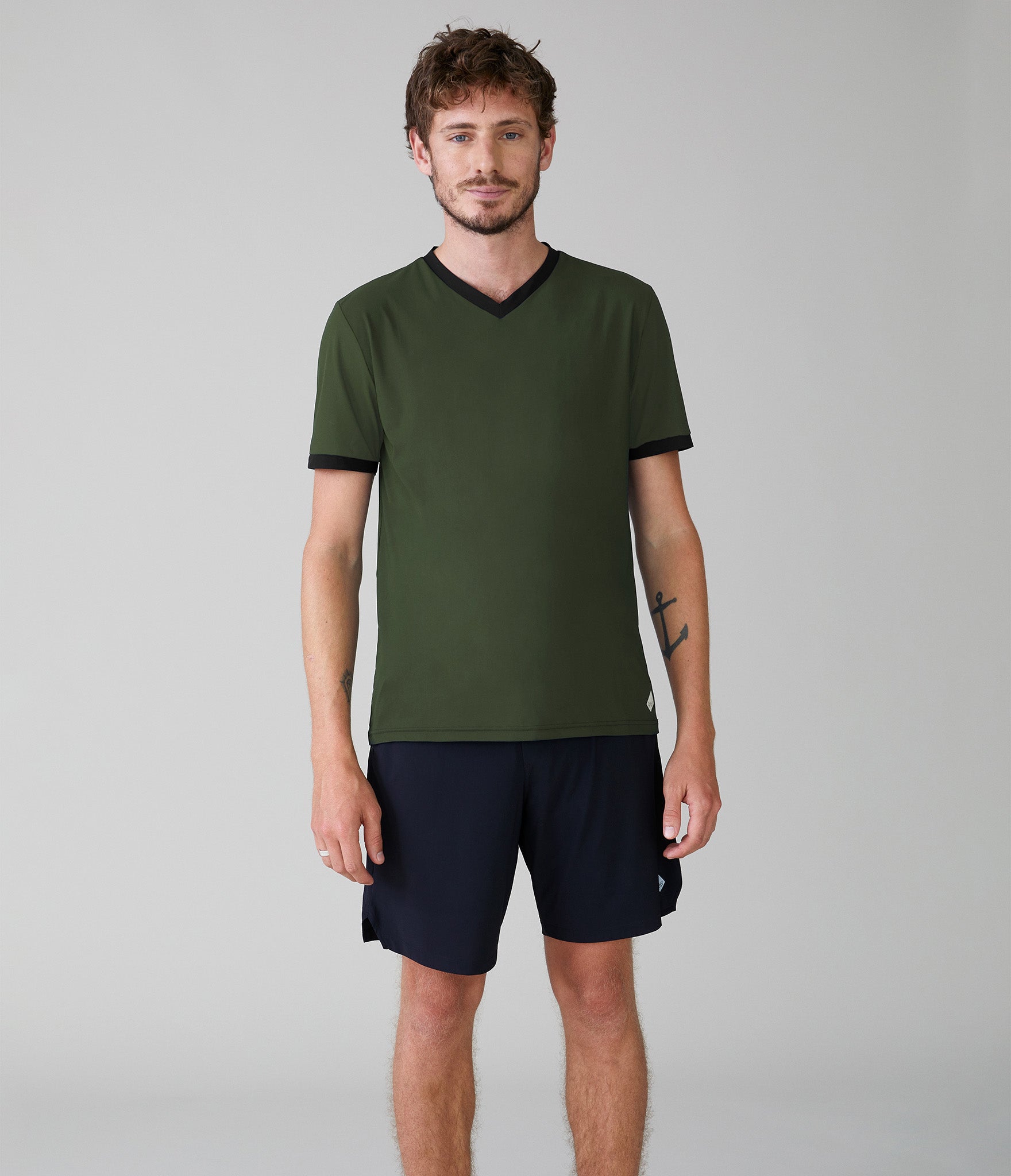 Monaco t-shirt - Khaki green – Tryst Stockholm