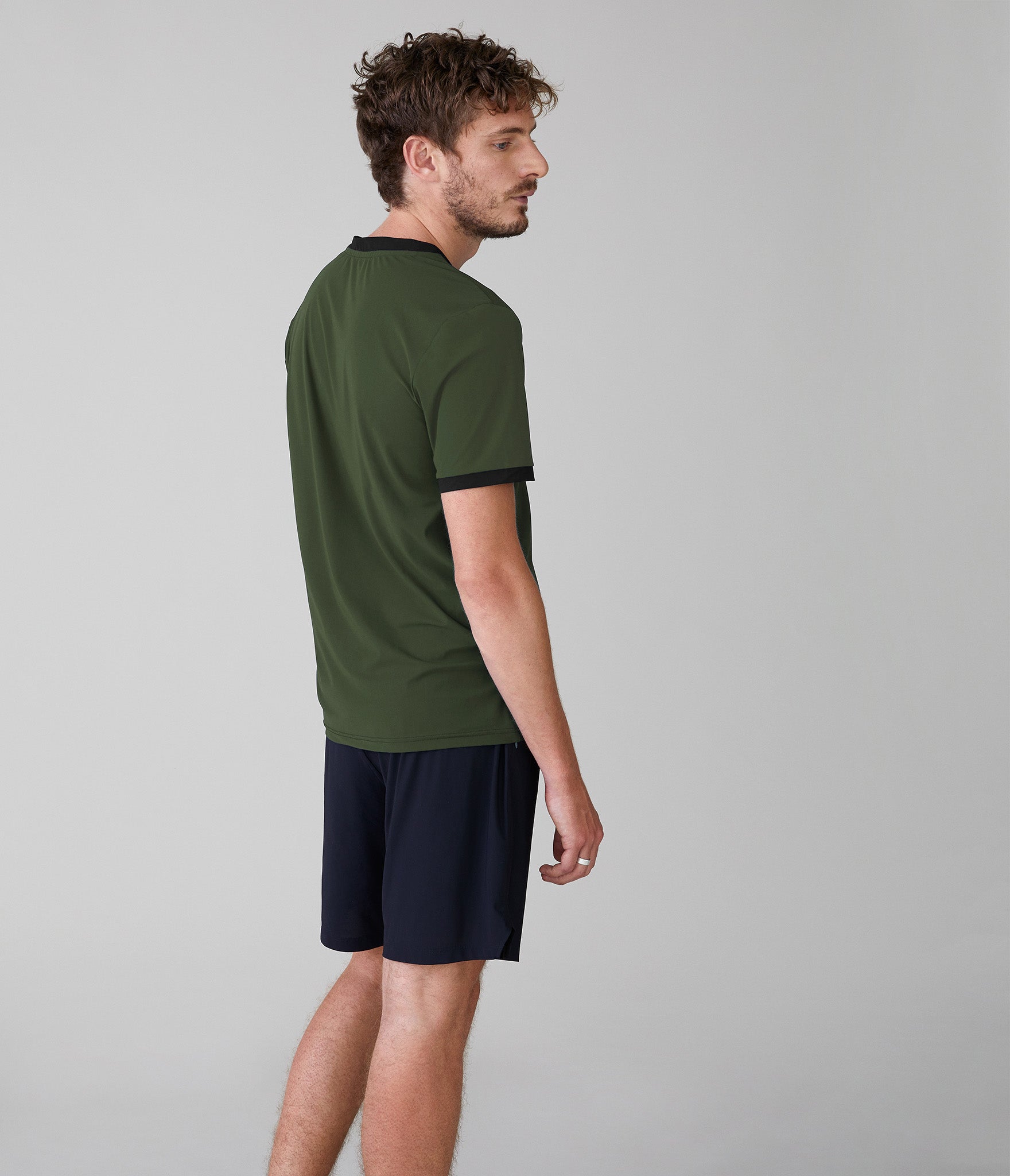 premium Monaco t-shirt - Khaki green – Tryst Stockholm