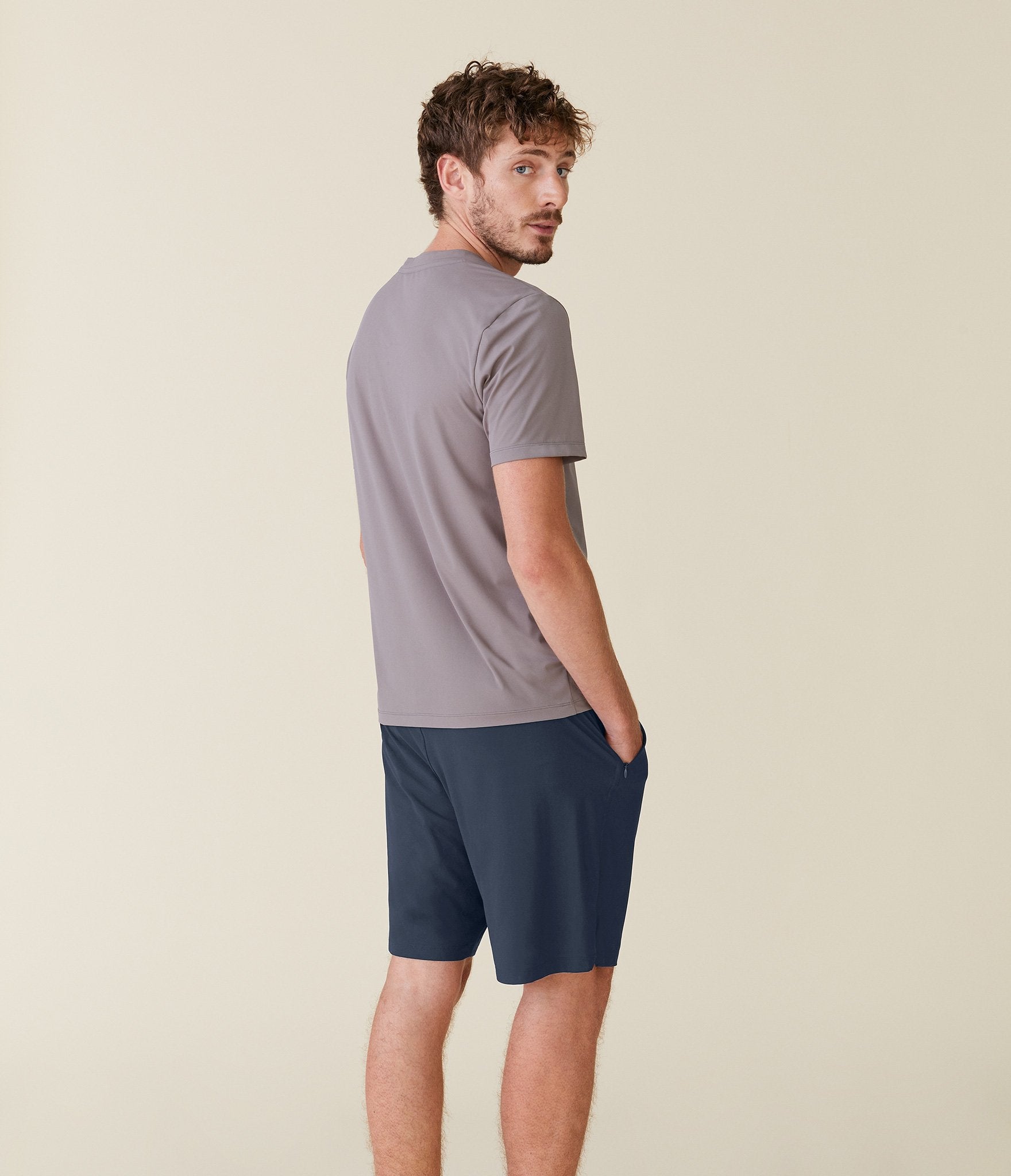 Grey soft shorts on sale