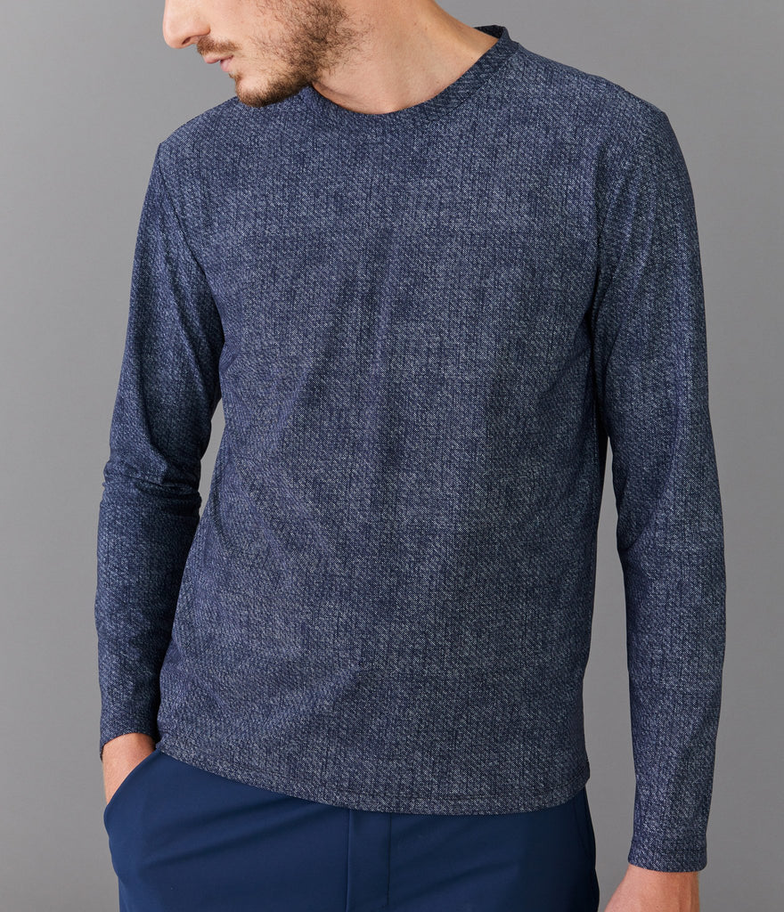 Rome long sleeve t-shirt</br>Dark blue melange