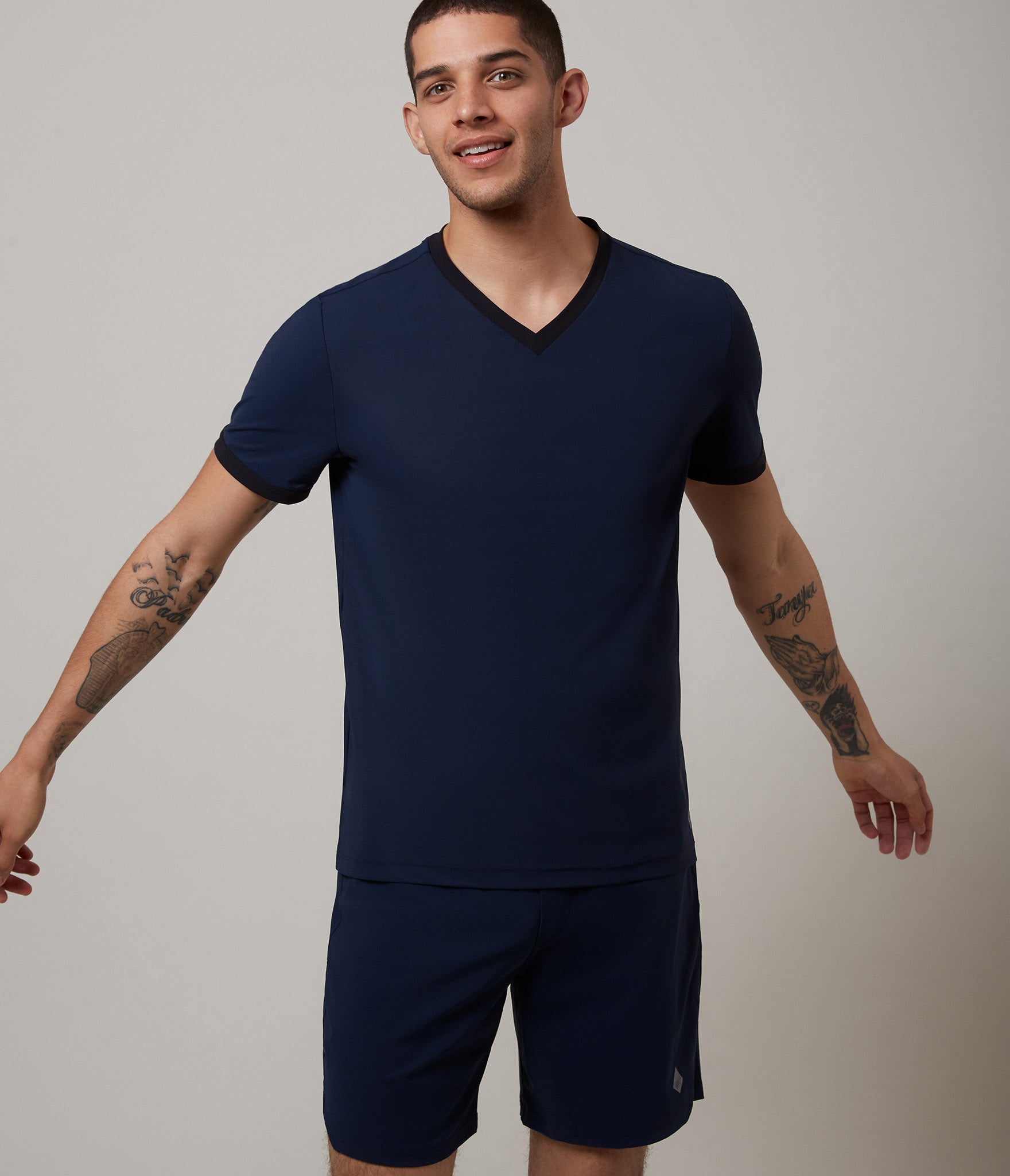 Monaco t-shirt</br>Dark navy/black